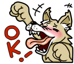 wolf get lonely easily!! sticker #13916576