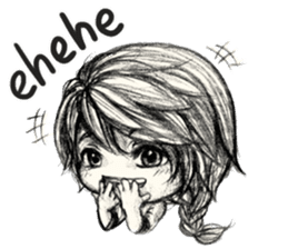 CW: Ivy Daily Life in Pencil sticker #13917486