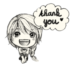 CW: Ivy Daily Life in Pencil sticker #13917501