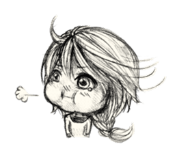 CW: Ivy Daily Life in Pencil sticker #13917516