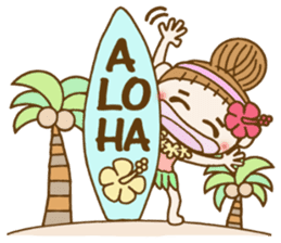 Day 5 of the Hawaiian Girl ocyame sticker #13917633