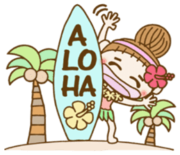 Day 5 of the Hawaiian Girl ocyame sticker #13917633