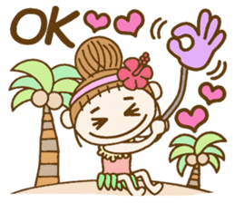 Day 5 of the Hawaiian Girl ocyame sticker #13917651