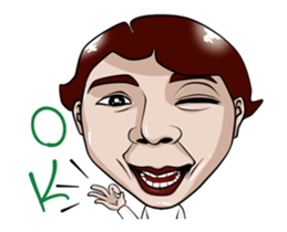 The talent face gang sticker #13917814