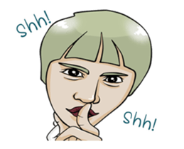 The talent face gang sticker #13917829