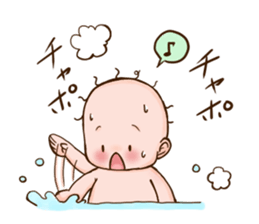 Childcare picture diary baby sticker #13918652