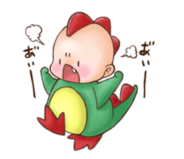 Childcare picture diary baby sticker #13918665