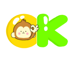 The Cute monkey animation 2 sticker #13918775