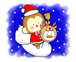 The Cute monkey animation 2 sticker #13918795