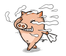 Angry Swinub sticker #13919642