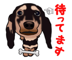 Move! Sticker of Black Dachshund3 sticker #13919867