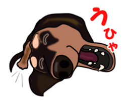 Move! Sticker of Black Dachshund3 sticker #13919868