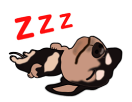 Move! Sticker of Black Dachshund3 sticker #13919871