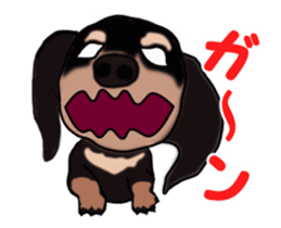 Move! Sticker of Black Dachshund3 sticker #13919876