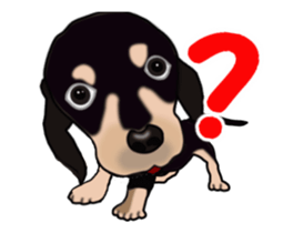 Move! Sticker of Black Dachshund3 sticker #13919877