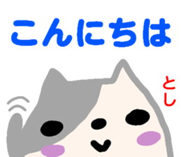 name sticker toshi sticker #13920066