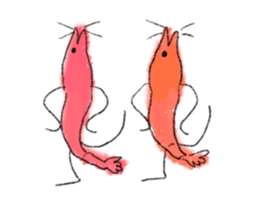 Animation of shrimp sticker #13920965