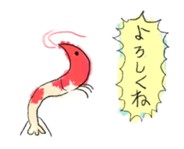Animation of shrimp sticker #13920968