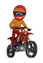 I love off-road motorcycle 2 Moving! sticker #13921142