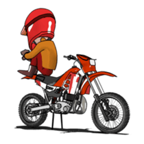 I love off-road motorcycle 2 Moving! sticker #13921152