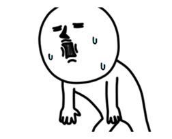 Vulgar man It moves. sticker #13921502