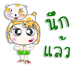 Mr. Nana. Love cat! sticker #13923182