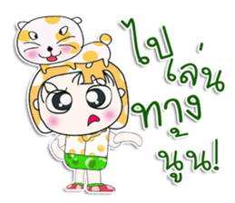 Mr. Nana. Love cat! sticker #13923183