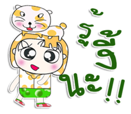 Mr. Nana. Love cat! sticker #13923195