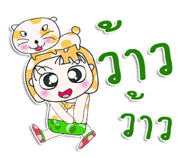 Mr. Nana. Love cat! sticker #13923207