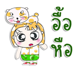 Mr. Nana. Love cat! sticker #13923208