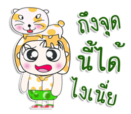 Mr. Nana. Love cat! sticker #13923211