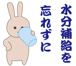 Rabbit muscle training sticker #13923328