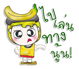 Mr. Mamoru. Love Banana. ^_^ sticker #13923343