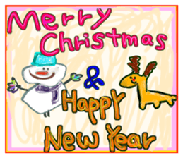 Christmas card stickers(8pieces) sticker #13923927