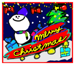 Christmas card stickers(8pieces) sticker #13923928