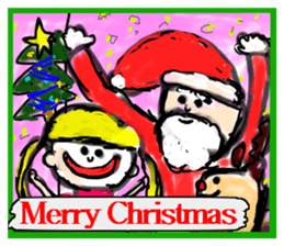 Christmas card stickers(8pieces) sticker #13923932