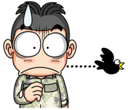 Freshman young soldier 2/59 sticker #13924360