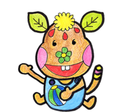 Fairy forest squirrel sticker #13924494