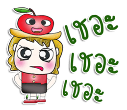 Mr. Jonatan. Love apple! ^__^ sticker #13924674