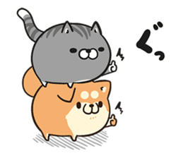 Plump dog & Plump cat sticker #13924975