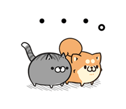 Plump dog & Plump cat sticker #13924984