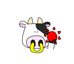 cow cow cow sticker #13925542