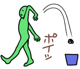 Sticker of Colorful Stick figure sticker #13925871