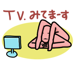 Sticker of Colorful Stick figure sticker #13925881