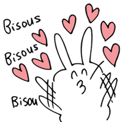 Usa-san sticker in French