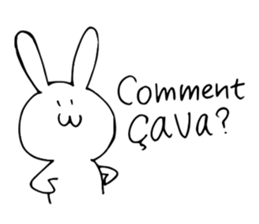 Usa-san sticker in French sticker #13926312