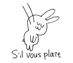 Usa-san sticker in French sticker #13926316