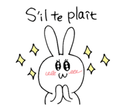 Usa-san sticker in French sticker #13926317