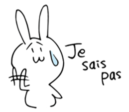 Usa-san sticker in French sticker #13926343