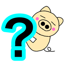 Large character pig sometimes honorific7 sticker #13926620